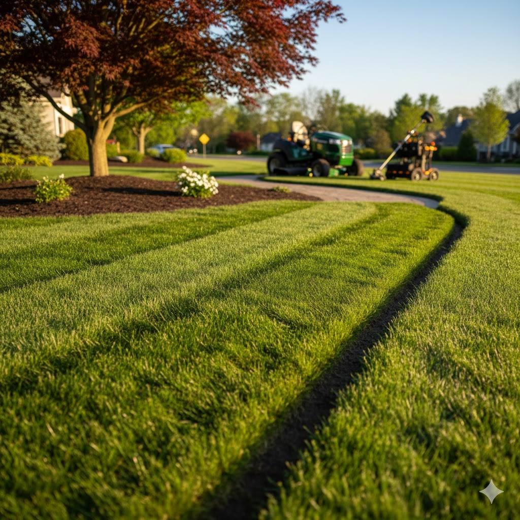 precision mowing & sculpted edging