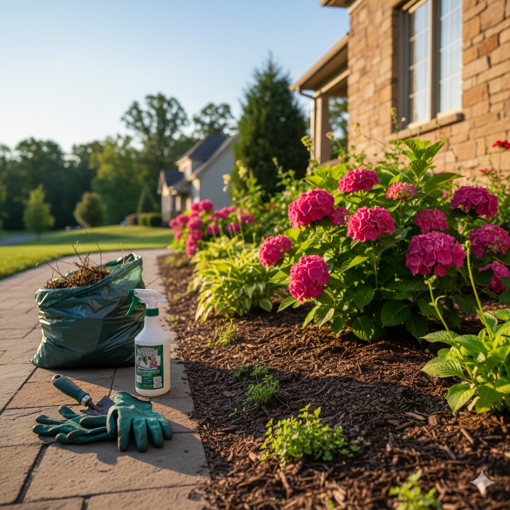 weed control & bed maintenance